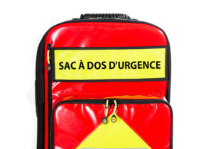 Etiquette "SAC À DOS D'URGENCE" pour sac à dos d'urgence